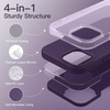 image:imageJETech Silicone Case for iPhone 14 Plus Black  Silky Soft Touch Shockproof Protection Scratch Resistant Microfiber LiningDeep Purple