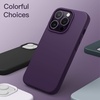 image:imageJETech Silicone Case for iPhone 14 Plus Black  Silky Soft Touch Shockproof Protection Scratch Resistant Microfiber LiningDeep Purple