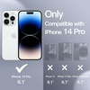 image:imageJETech Silicone Case for iPhone 14 Plus Black  Silky Soft Touch Shockproof Protection Scratch Resistant Microfiber LiningLight Grey