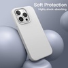image:imageJETech Silicone Case for iPhone 14 Plus Black  Silky Soft Touch Shockproof Protection Scratch Resistant Microfiber LiningLight Grey