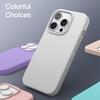 image:imageJETech Silicone Case for iPhone 14 Plus Black  Silky Soft Touch Shockproof Protection Scratch Resistant Microfiber LiningLight Grey