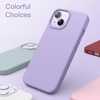 image:imageJETech Silicone Case for iPhone 14 Plus Black  Silky Soft Touch Shockproof Protection Scratch Resistant Microfiber LiningLight Purple