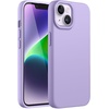image:imageJETech Silicone Case for iPhone 14 Plus Black  Silky Soft Touch Shockproof Protection Scratch Resistant Microfiber LiningLight Purple