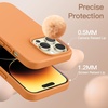 image:imageJETech Silicone Case for iPhone 14 Plus Black  Silky Soft Touch Shockproof Protection Scratch Resistant Microfiber LiningMarigold