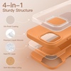 image:imageJETech Silicone Case for iPhone 14 Plus Black  Silky Soft Touch Shockproof Protection Scratch Resistant Microfiber LiningMarigold