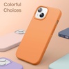 image:imageJETech Silicone Case for iPhone 14 Plus Black  Silky Soft Touch Shockproof Protection Scratch Resistant Microfiber LiningMarigold