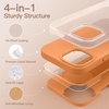 image:imageJETech Silicone Case for iPhone 14 Plus Black  Silky Soft Touch Shockproof Protection Scratch Resistant Microfiber LiningMarigold
