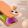 image:imageJETech Silicone Case for iPhone 14 Plus Black  Silky Soft Touch Shockproof Protection Scratch Resistant Microfiber LiningMarigold