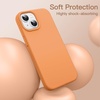 image:imageJETech Silicone Case for iPhone 14 Plus Black  Silky Soft Touch Shockproof Protection Scratch Resistant Microfiber LiningMarigold