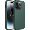 image:imageJETech Silicone Case for iPhone 14 Plus Black  Silky Soft Touch Shockproof Protection Scratch Resistant Microfiber LiningMidnight Green