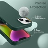 image:imageJETech Silicone Case for iPhone 14 Plus Black  Silky Soft Touch Shockproof Protection Scratch Resistant Microfiber LiningMidnight Green