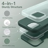 image:imageJETech Silicone Case for iPhone 14 Plus Black  Silky Soft Touch Shockproof Protection Scratch Resistant Microfiber LiningMidnight Green