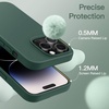 image:imageJETech Silicone Case for iPhone 14 Plus Black  Silky Soft Touch Shockproof Protection Scratch Resistant Microfiber LiningMidnight Green
