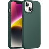 image:imageJETech Silicone Case for iPhone 14 Plus Black  Silky Soft Touch Shockproof Protection Scratch Resistant Microfiber LiningMidnight Green