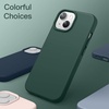 image:imageJETech Silicone Case for iPhone 14 Plus Black  Silky Soft Touch Shockproof Protection Scratch Resistant Microfiber LiningMidnight Green