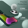 image:imageJETech Silicone Case for iPhone 14 Plus Black  Silky Soft Touch Shockproof Protection Scratch Resistant Microfiber LiningMidnight Green