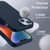 image:imageJETech Silicone Case for iPhone 14 Plus Black  Silky Soft Touch Shockproof Protection Scratch Resistant Microfiber LiningNavy