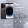 image:imageJETech Silicone Case for iPhone 14 Plus Black  Silky Soft Touch Shockproof Protection Scratch Resistant Microfiber LiningNavy