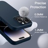 image:imageJETech Silicone Case for iPhone 14 Plus Black  Silky Soft Touch Shockproof Protection Scratch Resistant Microfiber LiningNavy