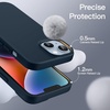 image:imageJETech Silicone Case for iPhone 14 Plus Black  Silky Soft Touch Shockproof Protection Scratch Resistant Microfiber LiningNavy