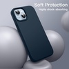 image:imageJETech Silicone Case for iPhone 14 Plus Black  Silky Soft Touch Shockproof Protection Scratch Resistant Microfiber LiningNavy