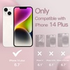 image:imageJETech Silicone Case for iPhone 14 Plus Black  Silky Soft Touch Shockproof Protection Scratch Resistant Microfiber LiningPink