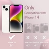 image:imageJETech Silicone Case for iPhone 14 Plus Black  Silky Soft Touch Shockproof Protection Scratch Resistant Microfiber LiningPink