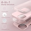 image:imageJETech Silicone Case for iPhone 14 Plus Black  Silky Soft Touch Shockproof Protection Scratch Resistant Microfiber LiningPink