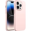 image:imageJETech Silicone Case for iPhone 14 Plus Black  Silky Soft Touch Shockproof Protection Scratch Resistant Microfiber LiningPink