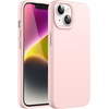 image:imageJETech Silicone Case for iPhone 14 Plus Black  Silky Soft Touch Shockproof Protection Scratch Resistant Microfiber LiningPink