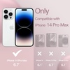 image:imageJETech Silicone Case for iPhone 14 Plus Black  Silky Soft Touch Shockproof Protection Scratch Resistant Microfiber LiningPink