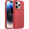 image:imageJETech Silicone Case for iPhone 14 Plus Black  Silky Soft Touch Shockproof Protection Scratch Resistant Microfiber LiningRed