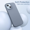 image:imageJETech Silicone Case for iPhone 14 Plus Black  Silky Soft Touch Shockproof Protection Scratch Resistant Microfiber LiningSierra Blue