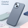 image:imageJETech Silicone Case for iPhone 14 Plus Black  Silky Soft Touch Shockproof Protection Scratch Resistant Microfiber LiningSierra Blue