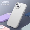 image:imageJETech Silicone Case for iPhone 14 Plus Black  Silky Soft Touch Shockproof Protection Scratch Resistant Microfiber LiningStarlight