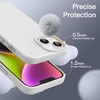image:imageJETech Silicone Case for iPhone 14 Plus Black  Silky Soft Touch Shockproof Protection Scratch Resistant Microfiber LiningStarlight