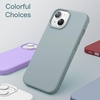 image:imageJETech Silicone Case for iPhone 14 Plus Black  Silky Soft Touch Shockproof Protection Scratch Resistant Microfiber LiningSucculent