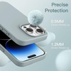 image:imageJETech Silicone Case for iPhone 14 Plus Black  Silky Soft Touch Shockproof Protection Scratch Resistant Microfiber LiningSucculent