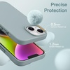 image:imageJETech Silicone Case for iPhone 14 Plus Black  Silky Soft Touch Shockproof Protection Scratch Resistant Microfiber LiningSucculent