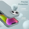 image:imageJETech Silicone Case for iPhone 14 Plus Black  Silky Soft Touch Shockproof Protection Scratch Resistant Microfiber LiningSucculent
