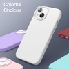 image:imageJETech Silicone Case for iPhone 14 Plus Black  Silky Soft Touch Shockproof Protection Scratch Resistant Microfiber LiningWhite