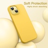 image:imageJETech Silicone Case for iPhone 14 Plus Black  Silky Soft Touch Shockproof Protection Scratch Resistant Microfiber LiningYellow