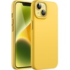image:imageJETech Silicone Case for iPhone 14 Plus Black  Silky Soft Touch Shockproof Protection Scratch Resistant Microfiber LiningYellow