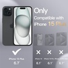 image:imageJETech Silicone Case for iPhone 15 Plus Black  Silky Soft Touch Shockproof Protection Scratch Resistant Microfiber LiningBlack