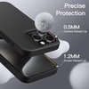 image:imageJETech Silicone Case for iPhone 15 Plus Black  Silky Soft Touch Shockproof Protection Scratch Resistant Microfiber LiningBlack