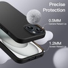 image:imageJETech Silicone Case for iPhone 15 Plus Black  Silky Soft Touch Shockproof Protection Scratch Resistant Microfiber LiningBlack