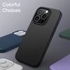 image:imageJETech Silicone Case for iPhone 15 Plus Black  Silky Soft Touch Shockproof Protection Scratch Resistant Microfiber LiningBlack