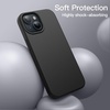 image:imageJETech Silicone Case for iPhone 15 Plus Black  Silky Soft Touch Shockproof Protection Scratch Resistant Microfiber LiningBlack