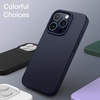 image:imageJETech Silicone Case for iPhone 15 Plus Black  Silky Soft Touch Shockproof Protection Scratch Resistant Microfiber LiningBlue
