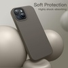 image:imageJETech Silicone Case for iPhone 15 Plus Black  Silky Soft Touch Shockproof Protection Scratch Resistant Microfiber LiningClay